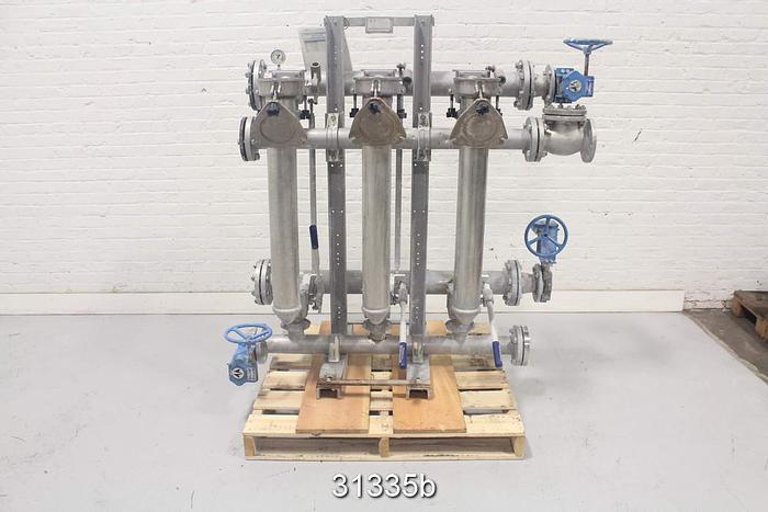 Used Ronningen Petter F-200-EB 3-Bank Canister Filter #31335