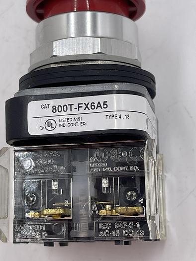 Used Allen-Bradley 800T-FX6A5 Ser T