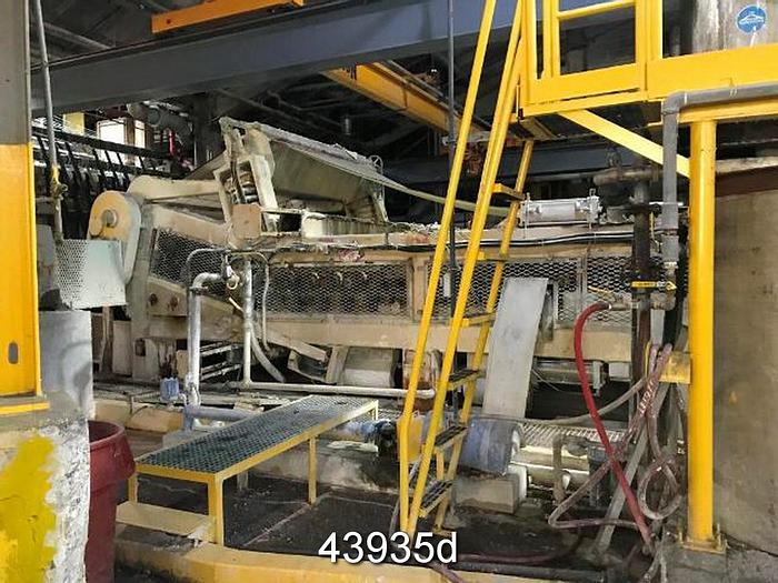 Used Andritz Wet Lap Line. 80" Belt Press with Steel Frame #43935