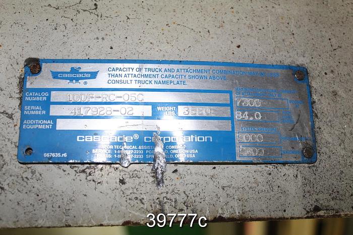 Used Cascade Roll Clamp 84" Max Roll Diameter #39777