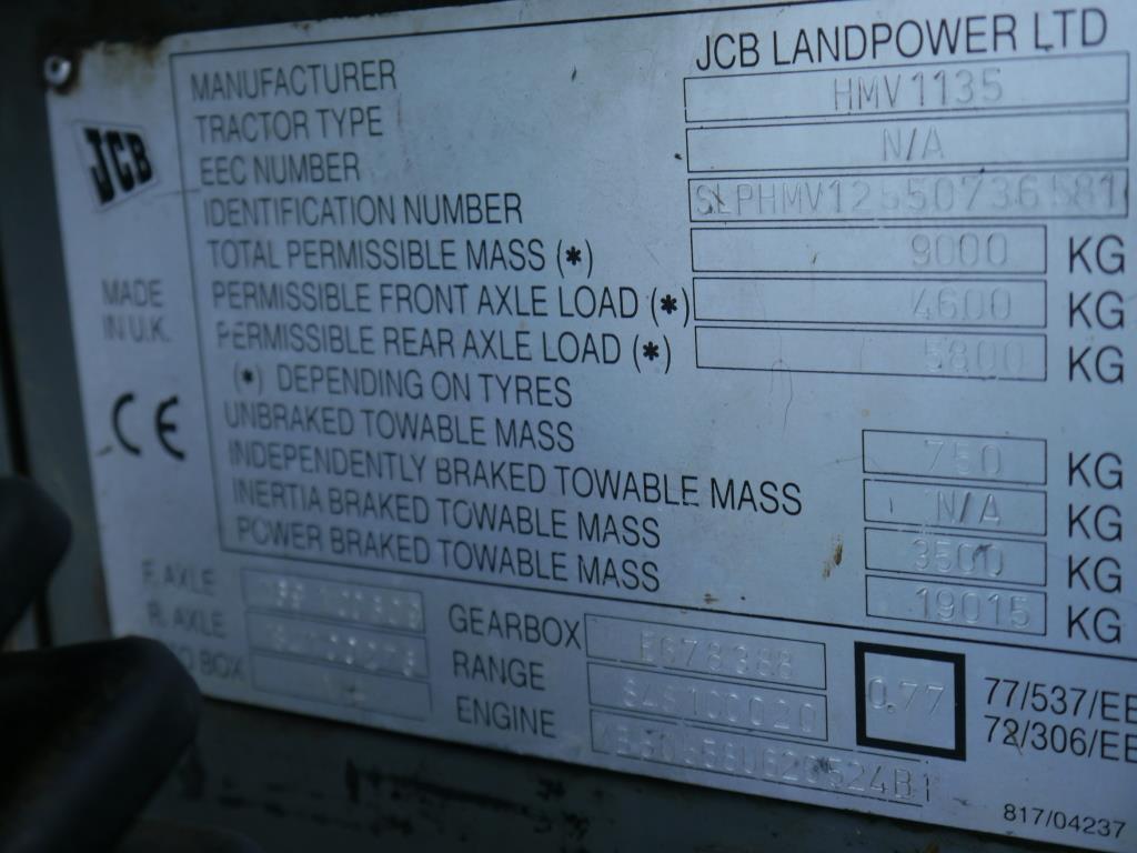 Used JCB 1135 Fastrac