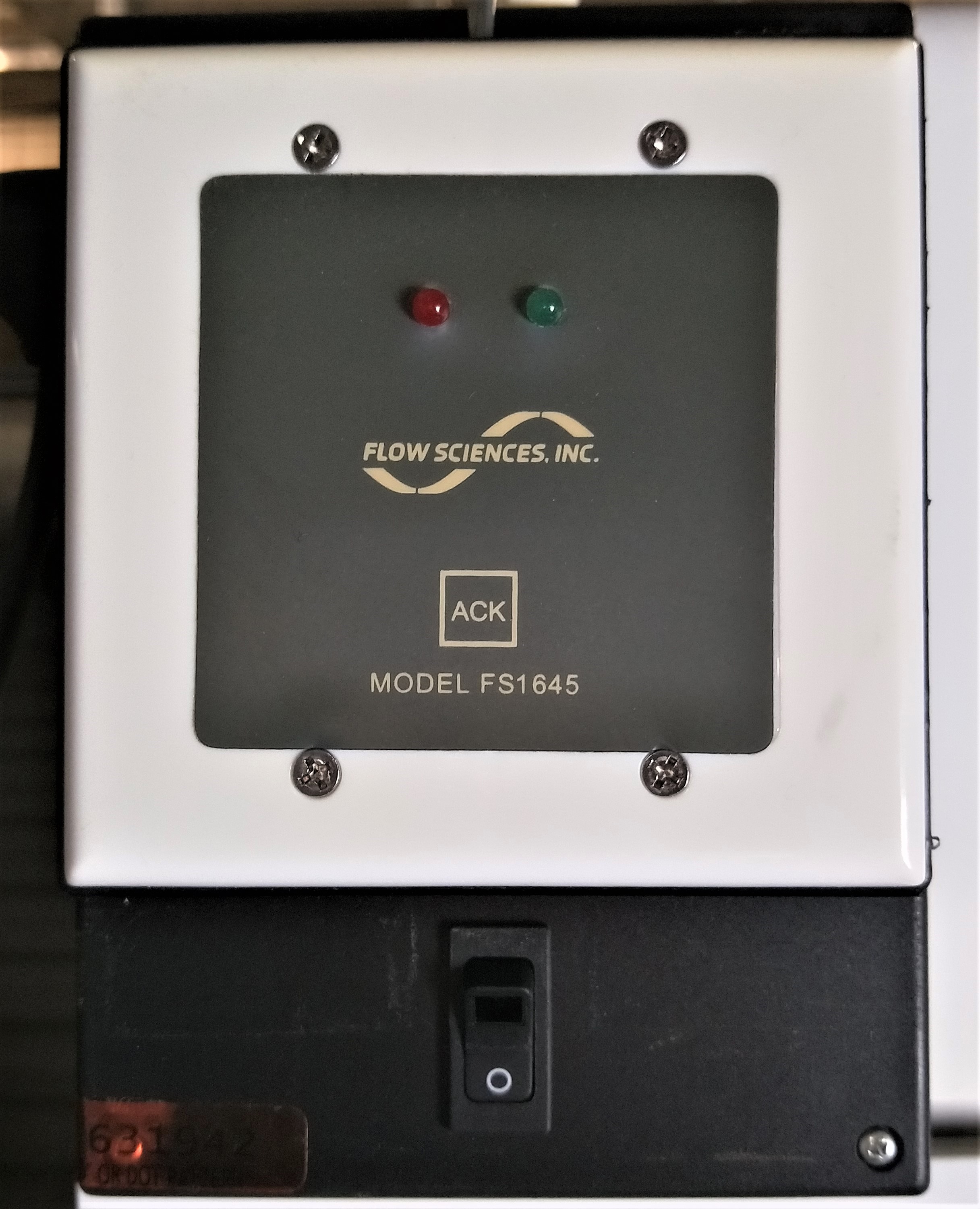 Used Flow Sciences FS4710 - FS11300A Dual HEPA BIBO Balance Enclosure with FS1645 Air Monitor