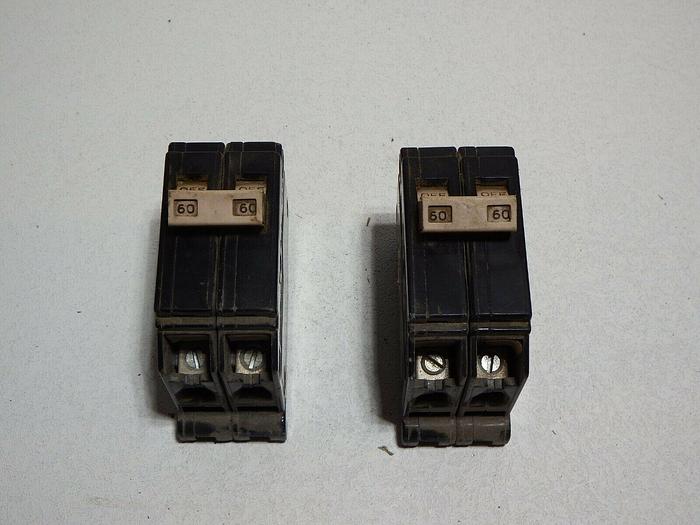 Used Cutler-Hammer Circuit Breaker 60 Amp 2 Pole (B8)