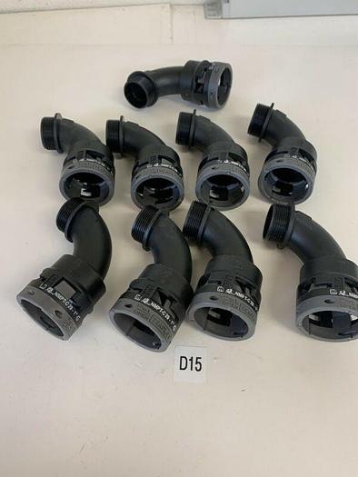 1”NPT Male Black Hard Nylon Elbow Liquid Tight Connector For Moltec NMPType C