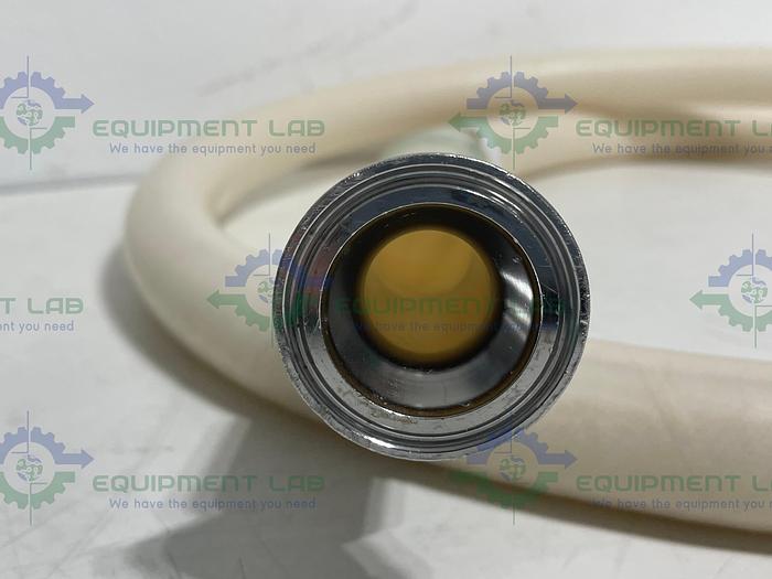 Used 96" Silicone Hose w/ 1 1/2" Sanitary Fittings 125 PSI at 20°C