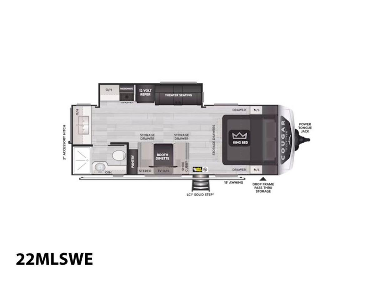 2025 Keystone RV Cougar Half-Ton 22MLSWE