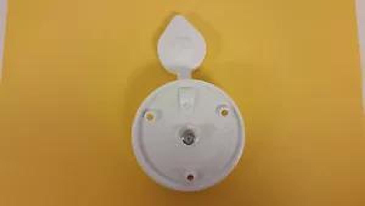 RV exterior White Cable TV receptacle round camper motorhome pop-up trailer