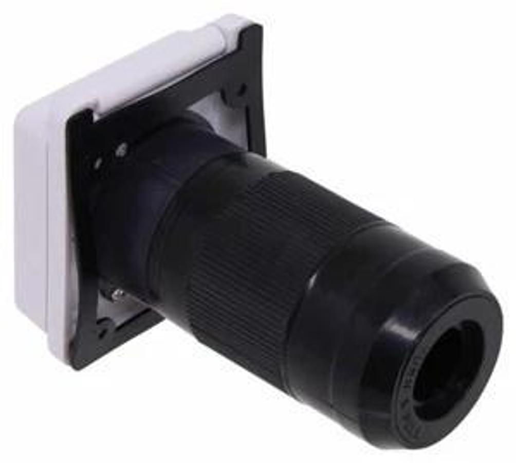 Epicord RV Power Inlet 125V 50 AMP Power Plug Twist Lock Inlet White New