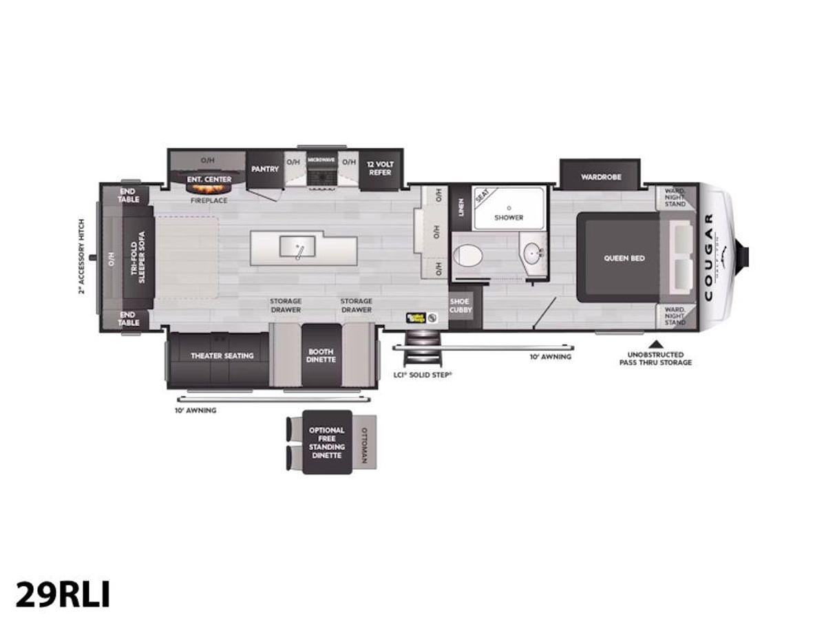 2025 Keystone RV Cougar Half-Ton 29RLI
