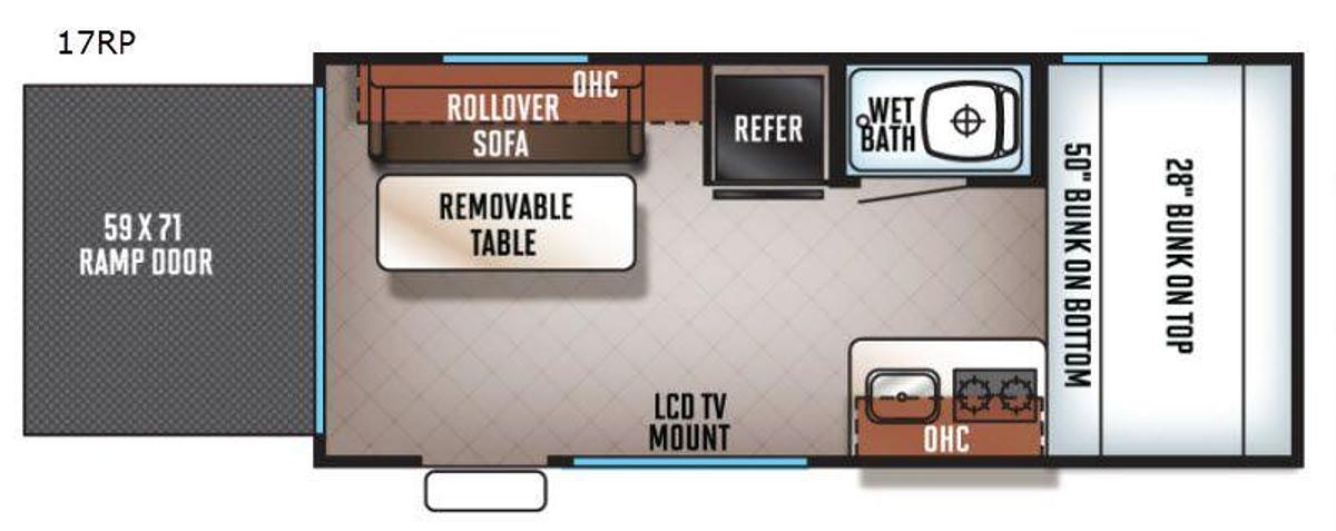 Used 2015 FOREST RIVER WOLF PUP 17RP