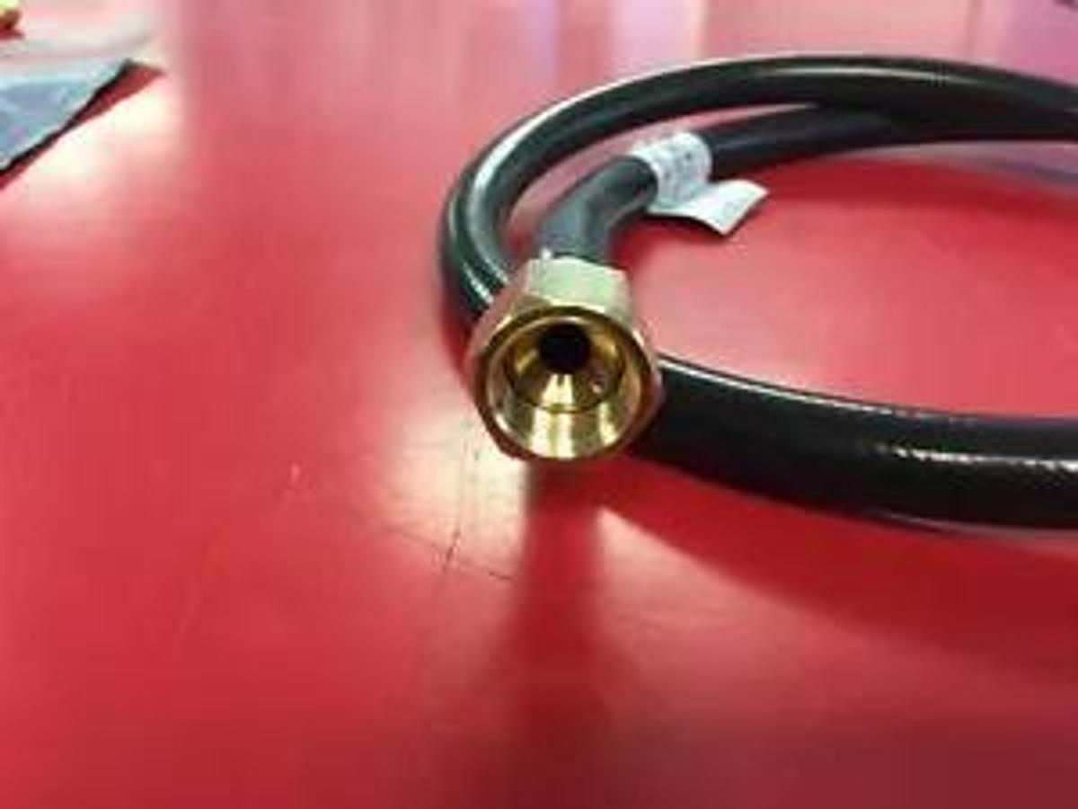 Rv Camper Trailer 3/8" MPT 1/2" Flare LP Propane Gas Hose High Pressure 48"