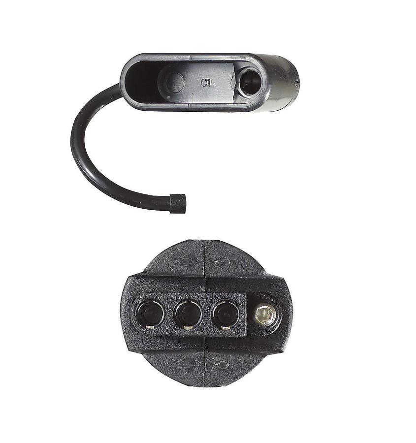 RV Designer, P716, 7-Way RV to 4-Way Flat Adapter, Pollak