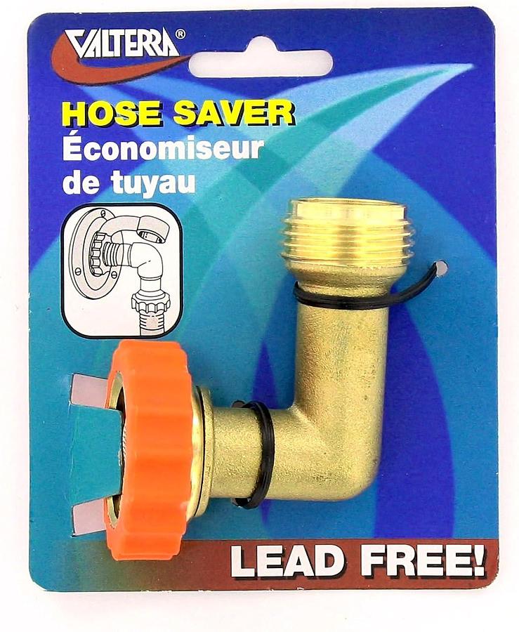 Valterra A01-0020VP Brass 90° Lead-Free Hose Saver