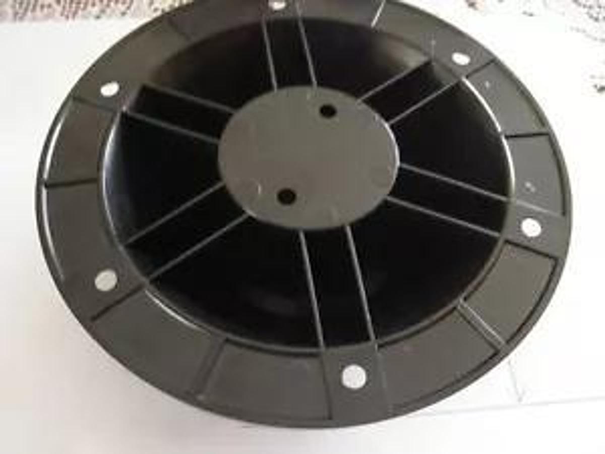 RV surface mount pedestal Table Leg Base black Plastic 6 1/2"dia for 2-1/4" pole