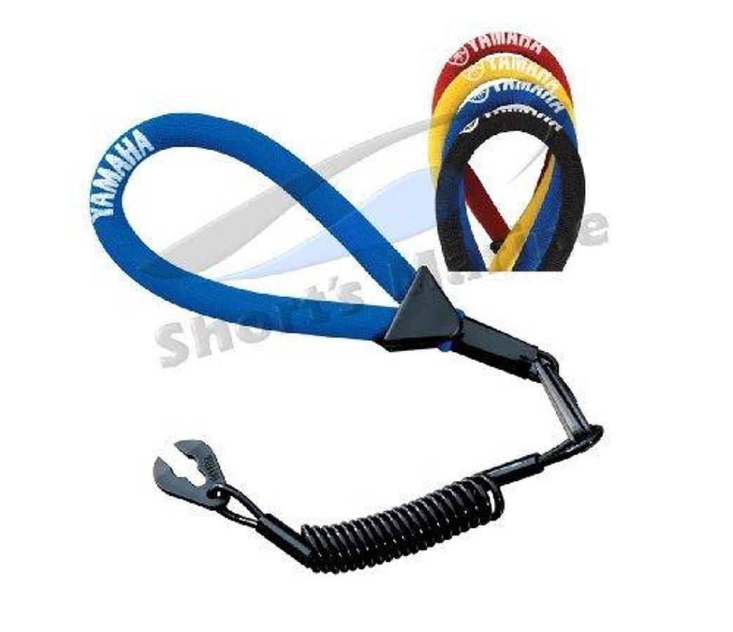 Yamaha OEM WaveRunner PWC Watercraft Floating Lanyard - Black MWV-LANCD-00-BK; MWVLANCD00BK by Yamaha