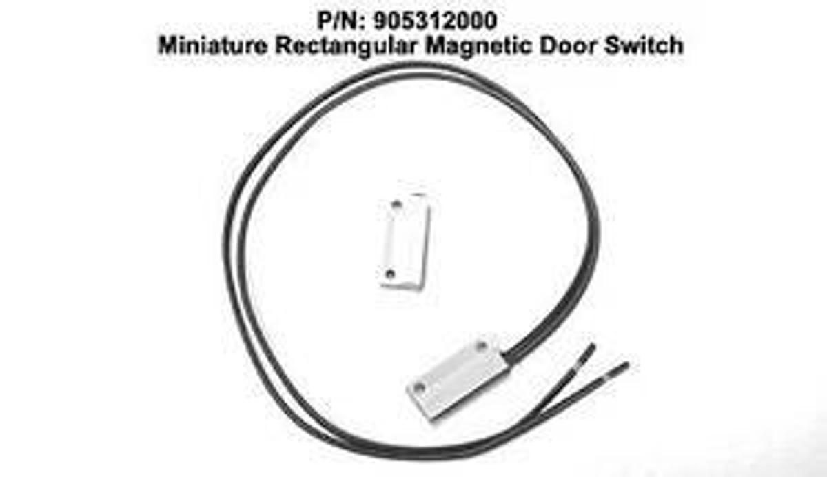 Kwikee White RV Electric Step Miniature Rectangular Magnetic Door Switch