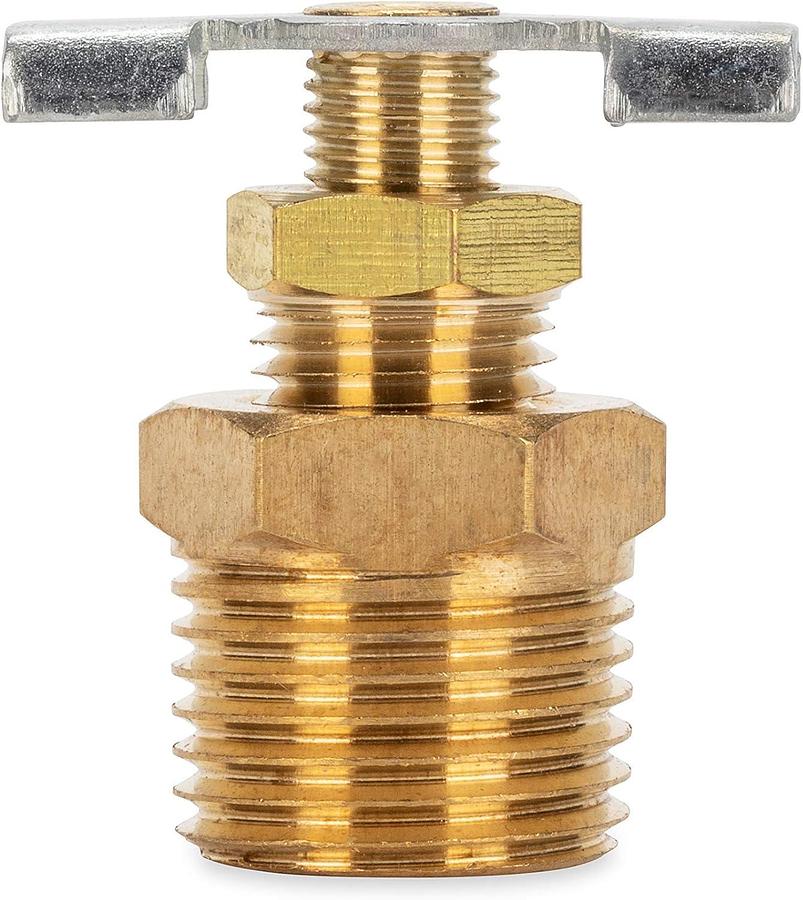 Camco ½" RV Water Heater Replacement Drain Valve - Replace Your RV Water Heater Drain Valve | Simple and Easy Installation | Durable Brass Construction - (11703)