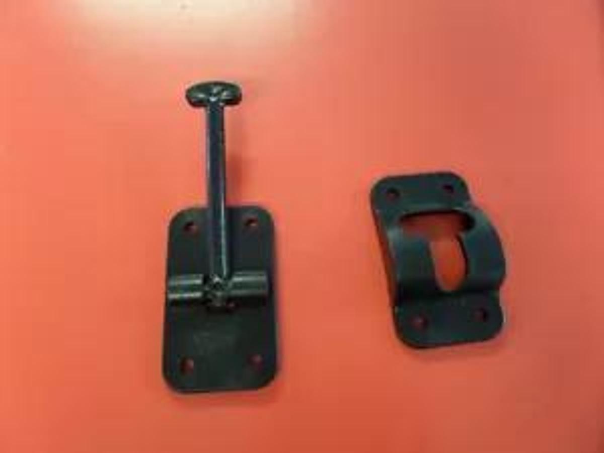 New RV (1) Entry Door Catch holder 4" Black cargo trailer camper motorhome
