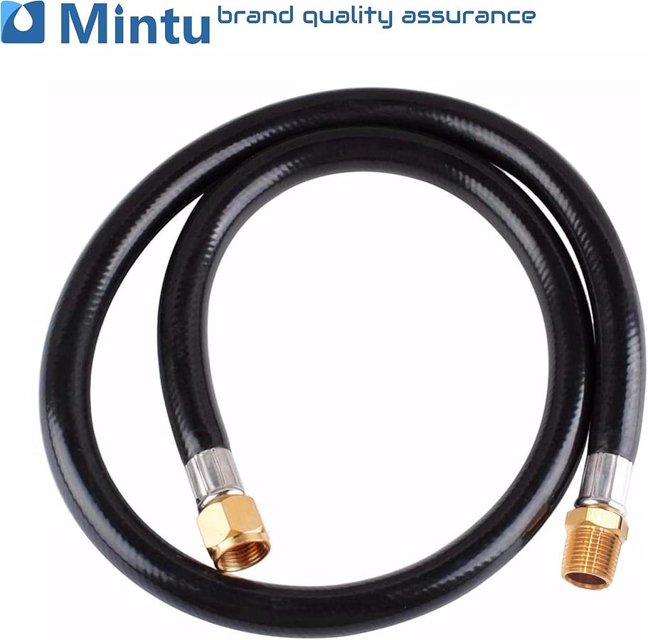 Rv Camper Trailer 3/8" MPT 1/2" Flare LP Propane Gas Hose High Pressure 48"- Sold by Lil_Charm!