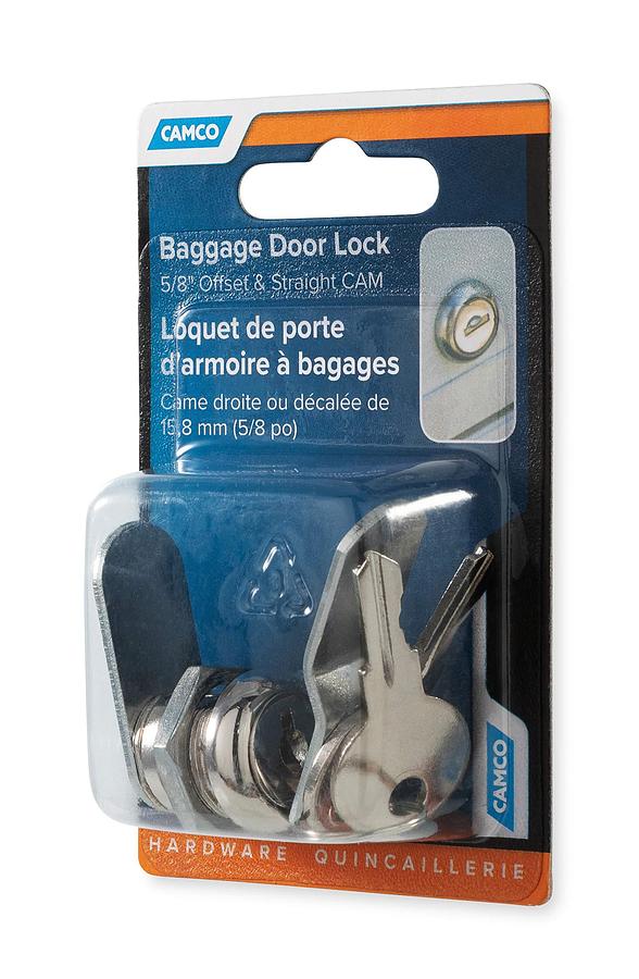 Camco 44340 5/8 Offset Baggage Lock Size: 5/8 Inch Model: 44340 Home&Work Tools