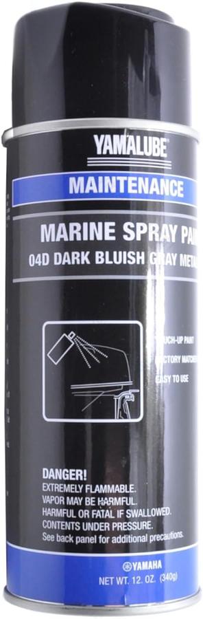 YAMAHA Original OEM Yamalube ACC-MRNPA-IT-4D Marine Spray Paint Yamalube OEM, Dark Bluish Grey Metallic, (1) 12 oz Spray Cans…