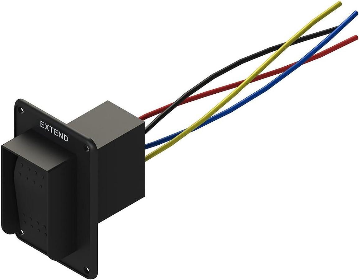 Lippert Replacement Power Stabilizer Extend/Retract Switch with Rocker Style Operation, IP66-Rated Waterproof Assembly (Installation Hardware Not Included) - 387874