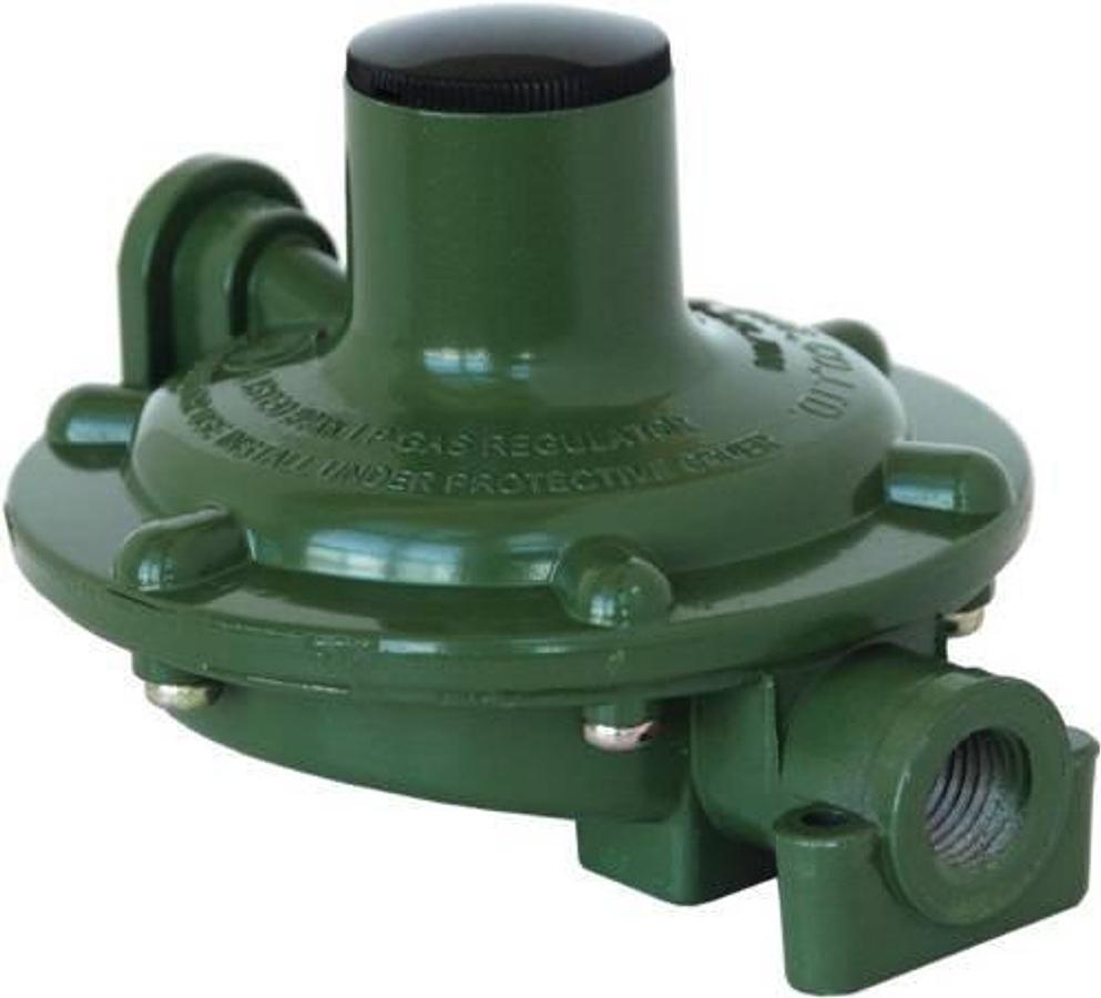 Marshall Excelsior MEGR-230-90 Regulator Low Pressure 1/4 Inch FPT x 3/8 Inch FPT Nine O'clock Vent