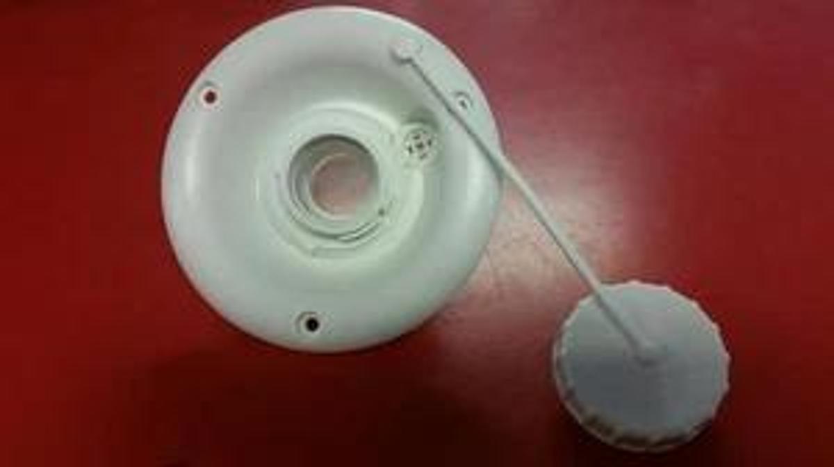 RV Camper Trailer Round Fresh Water Gravity Fill Hatch, water tank spout WHITE