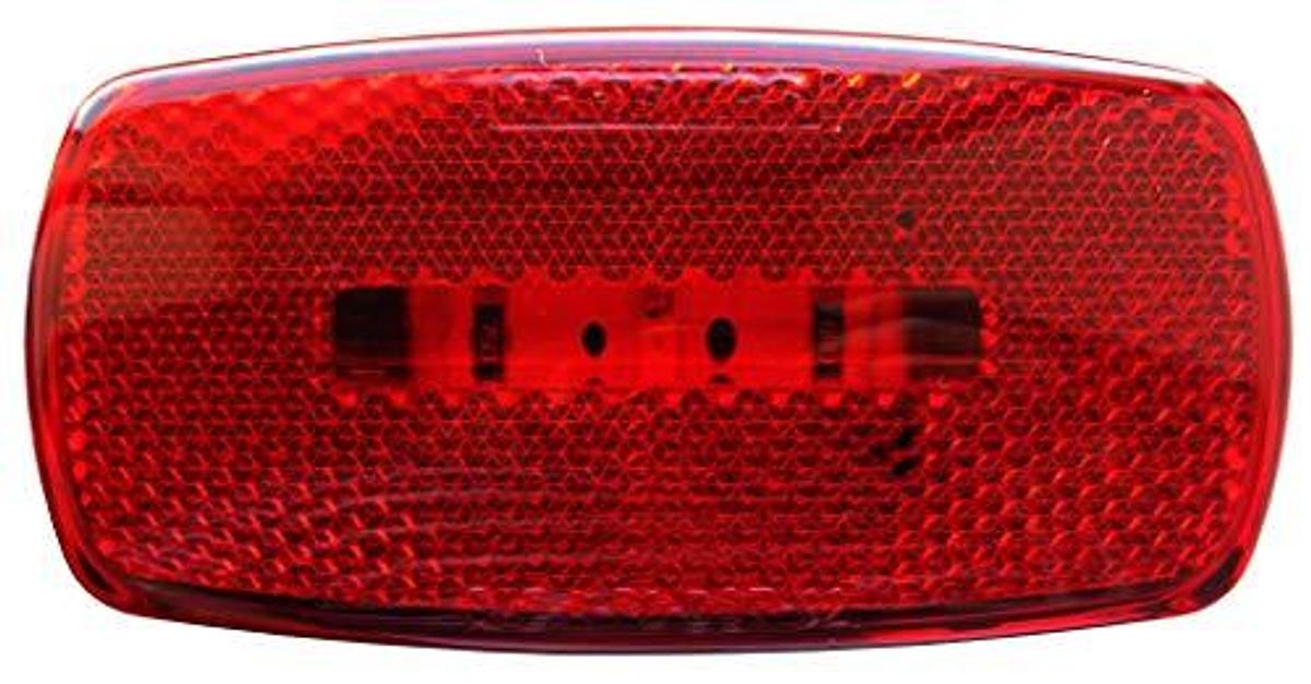 Optronics O24-MCL0032RBB One LED Marker Oval Light, Red
