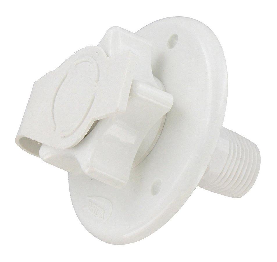 Valterra RV Trailer LLC 2 3/4 inch WATER INLET MPT WHITE Fresh Water Inlet 27 (1)