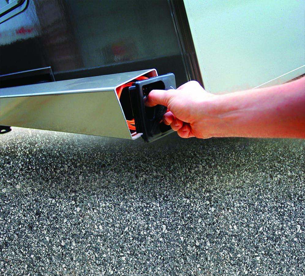 Camco No Insect RV Bumper Cap | Features Vent Holes | Squeeze Grip for Easy Installation and Removal | Durable Construction | (40325)