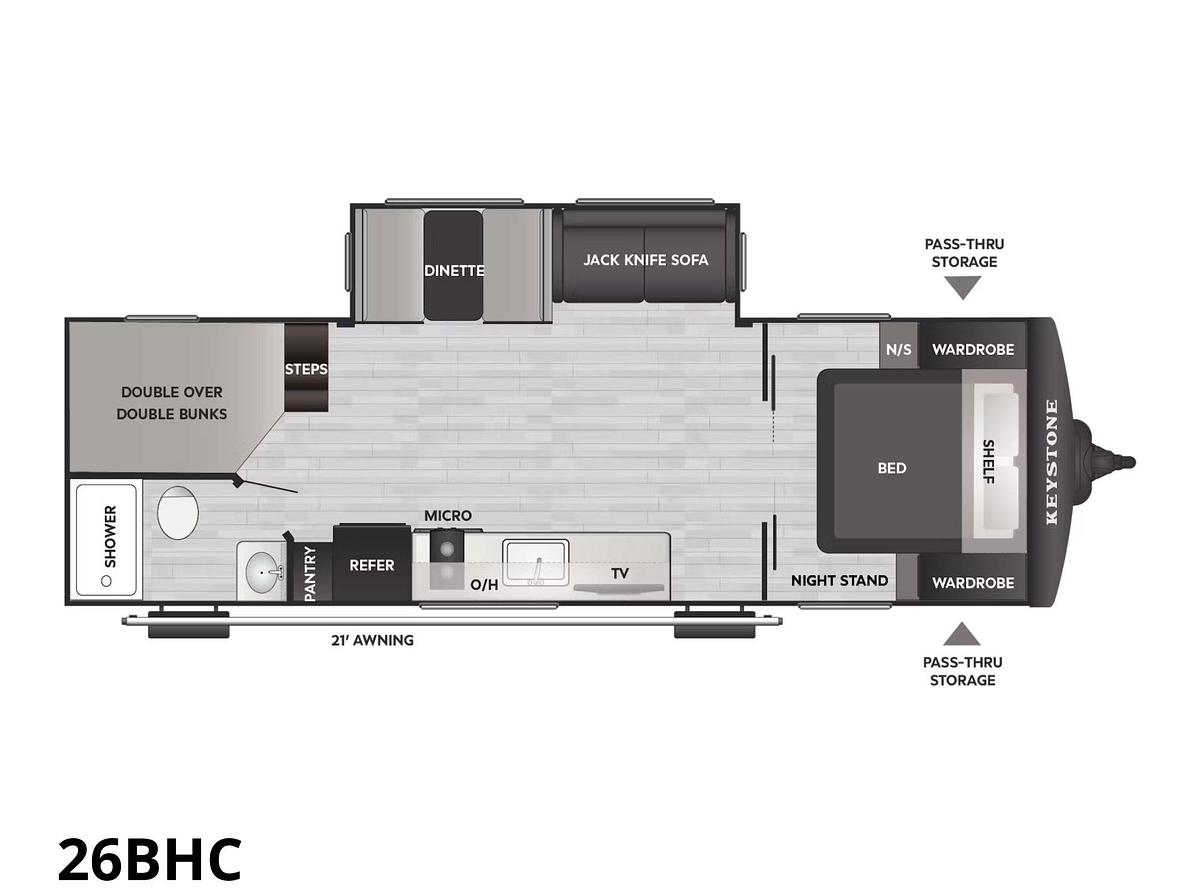 2026 Keystone RV BULLET CLASSIC 26BHC