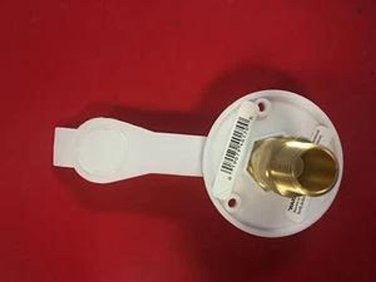 RV white City Water Fill inlet flange BRASS w/ check valve trailer marine- Valta