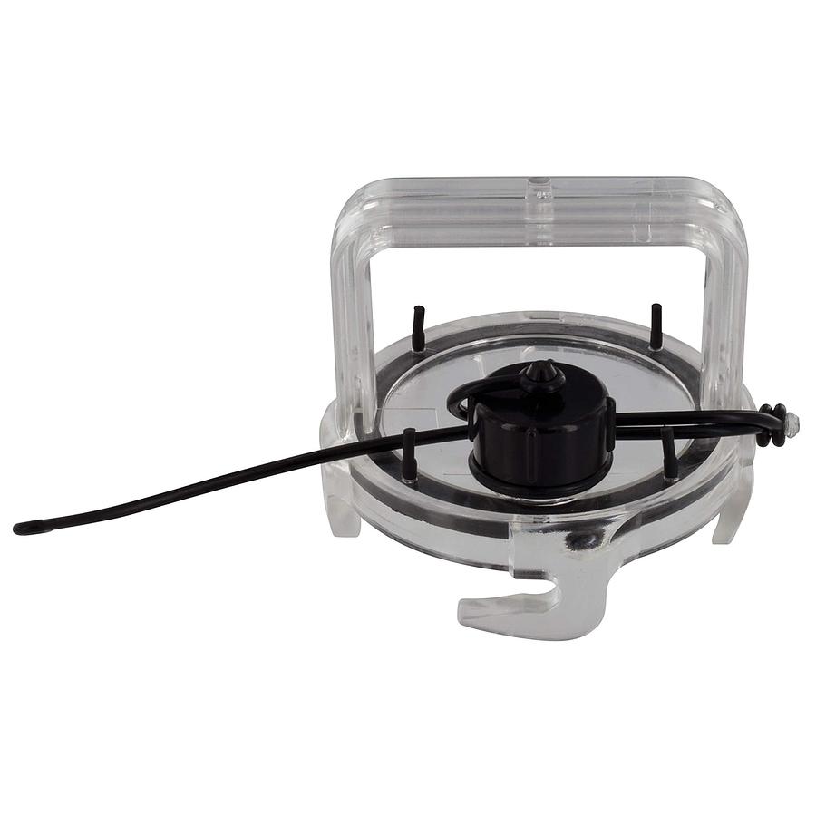 Valterra F02-3106CL Clear 3.9" OD EZ Coupler Waste Valve Cap with Handle