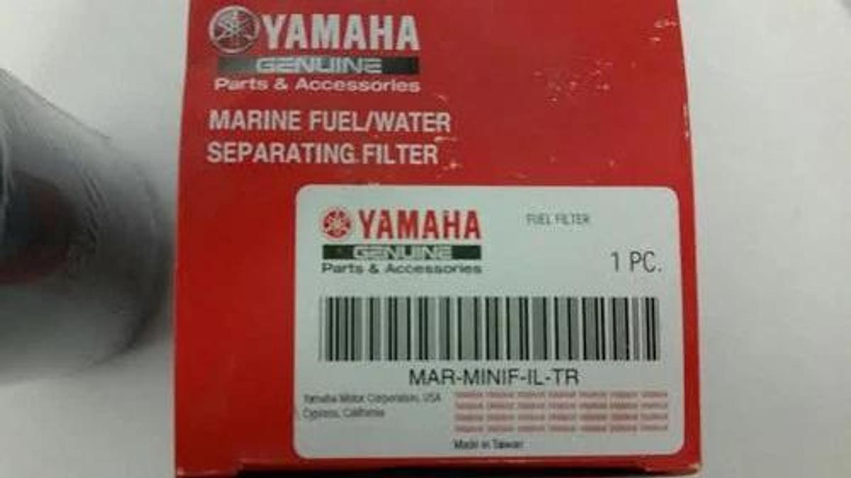 Yamaha MAR-MINIF-IL-TR Mini-10 Micro Marine Fuel/Water Separating Filter 4-pack!