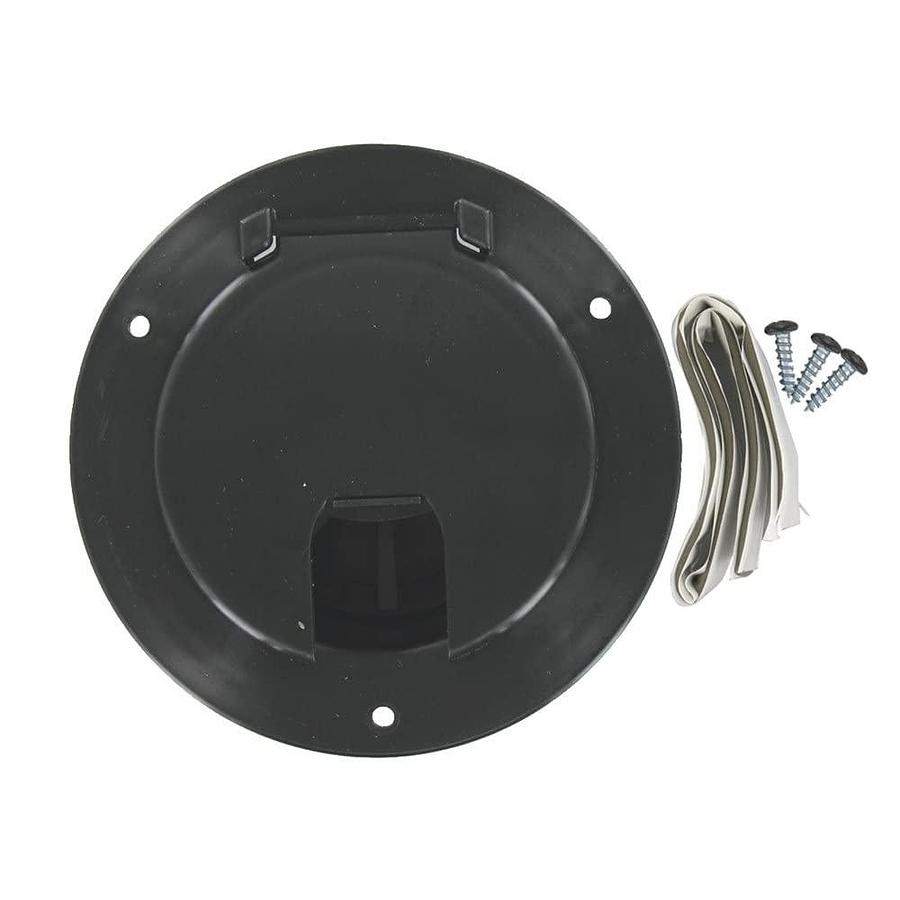 Valterra A10-2135BKVP Large Round Cable Hatch-Black