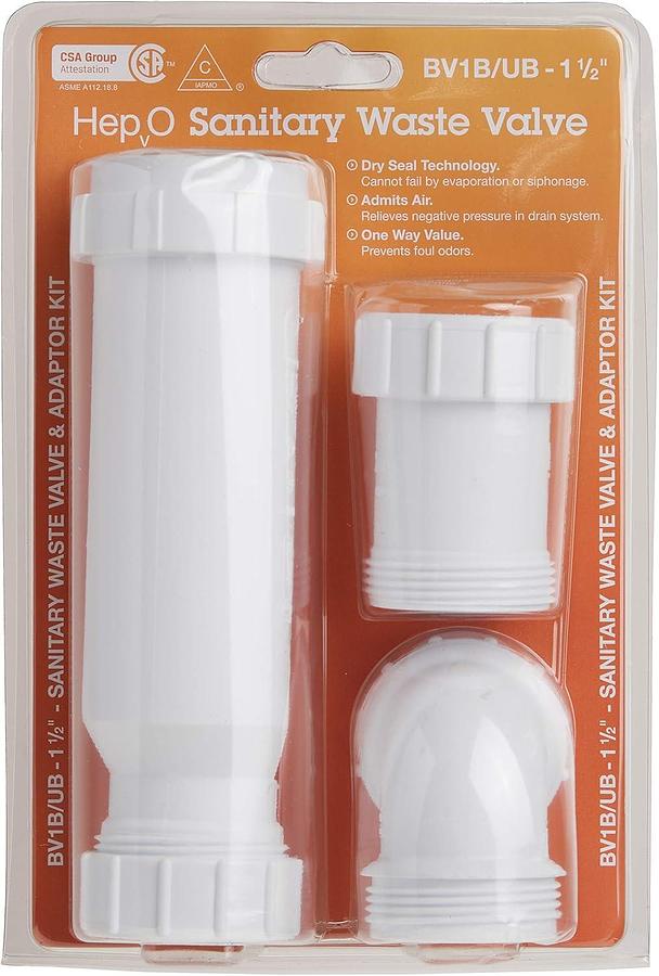 Wavin BV1B/UB HepvO Sanitary Waste Valve - 1-1/2"