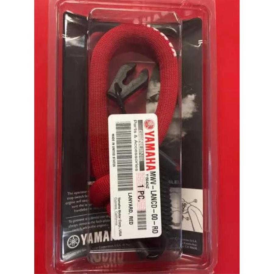 OEM Yamaha WaveRunner Floating Wrist Lanyard RED MWV-LANCD-00-RD
