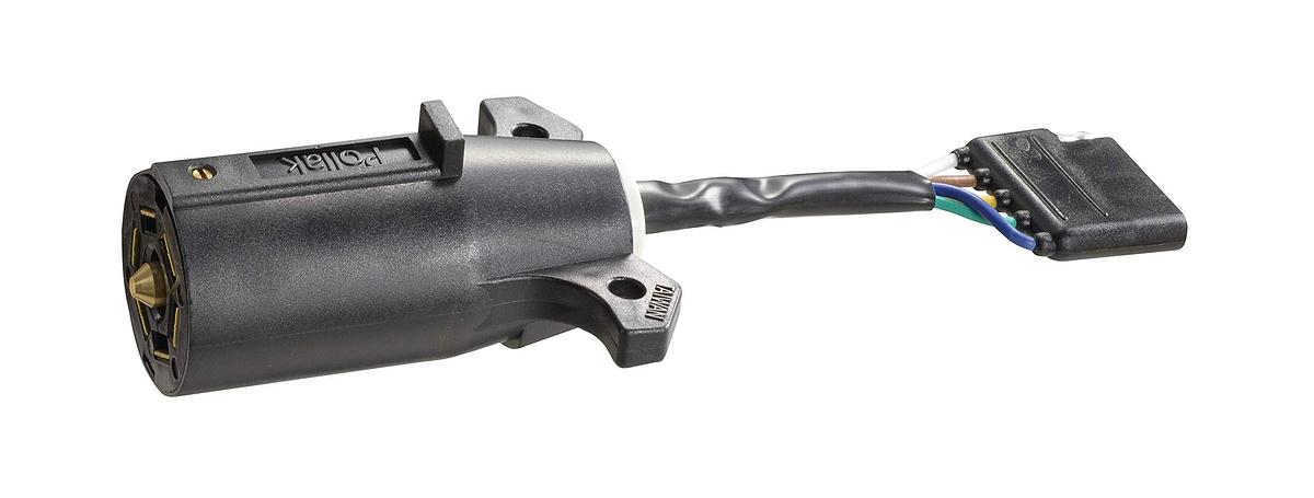 RV Designer, P718, 7-Way RV to 5-Way Flat Adapter, Pollak