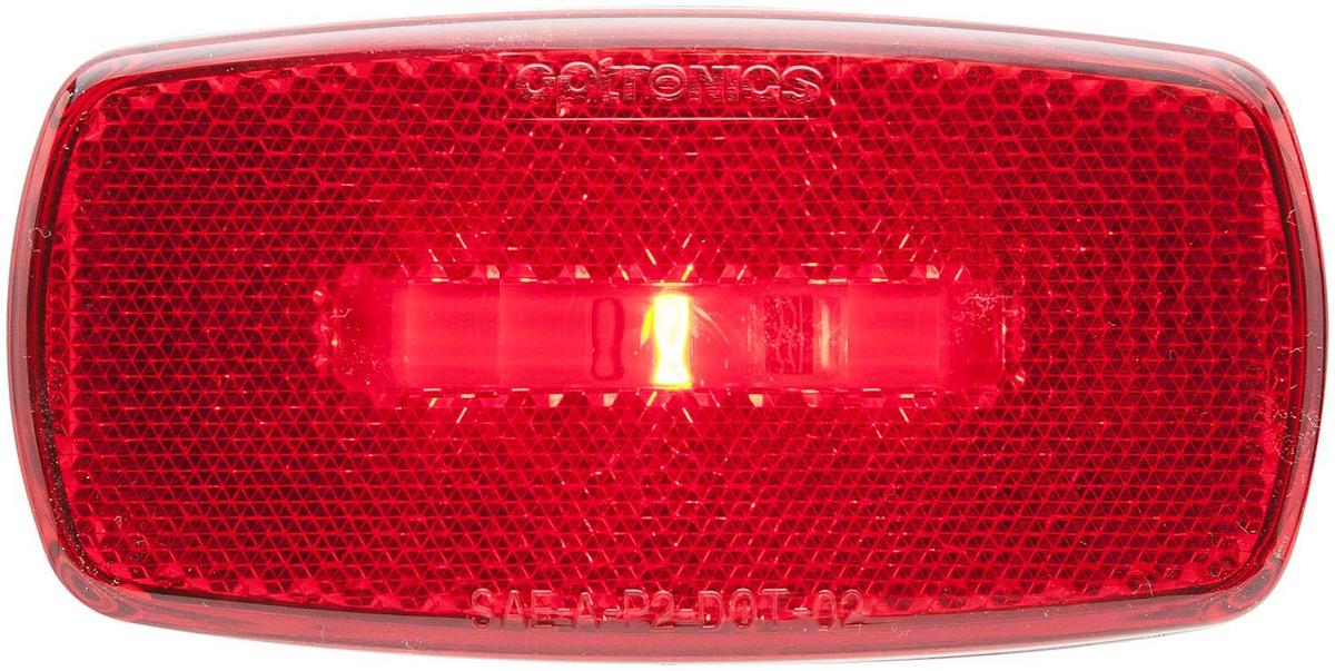 Optronics O24-MCL0032RBB One LED Marker Oval Light, Red