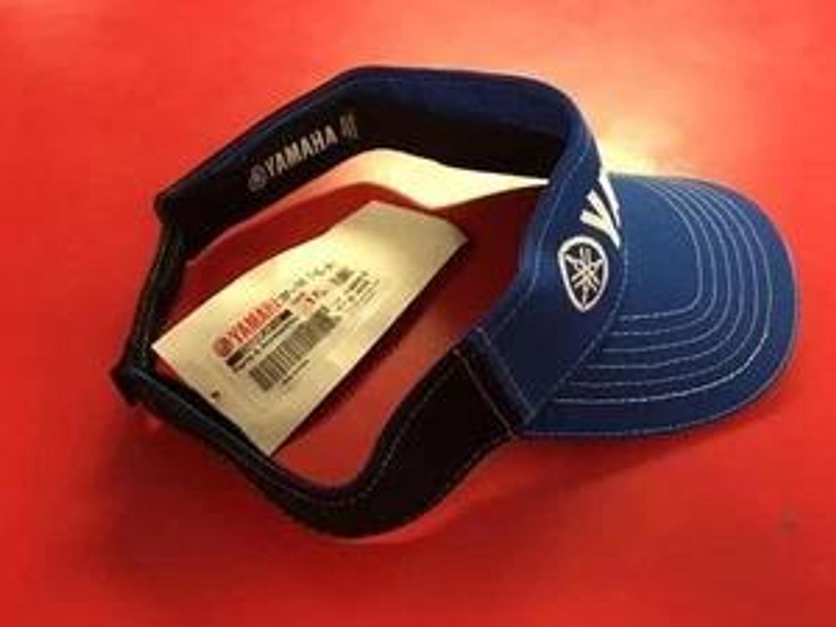 Yamaha Outboards Blue Black Visor Fishing Hat Boating Bass Genuine CRP-14HVI-BL-