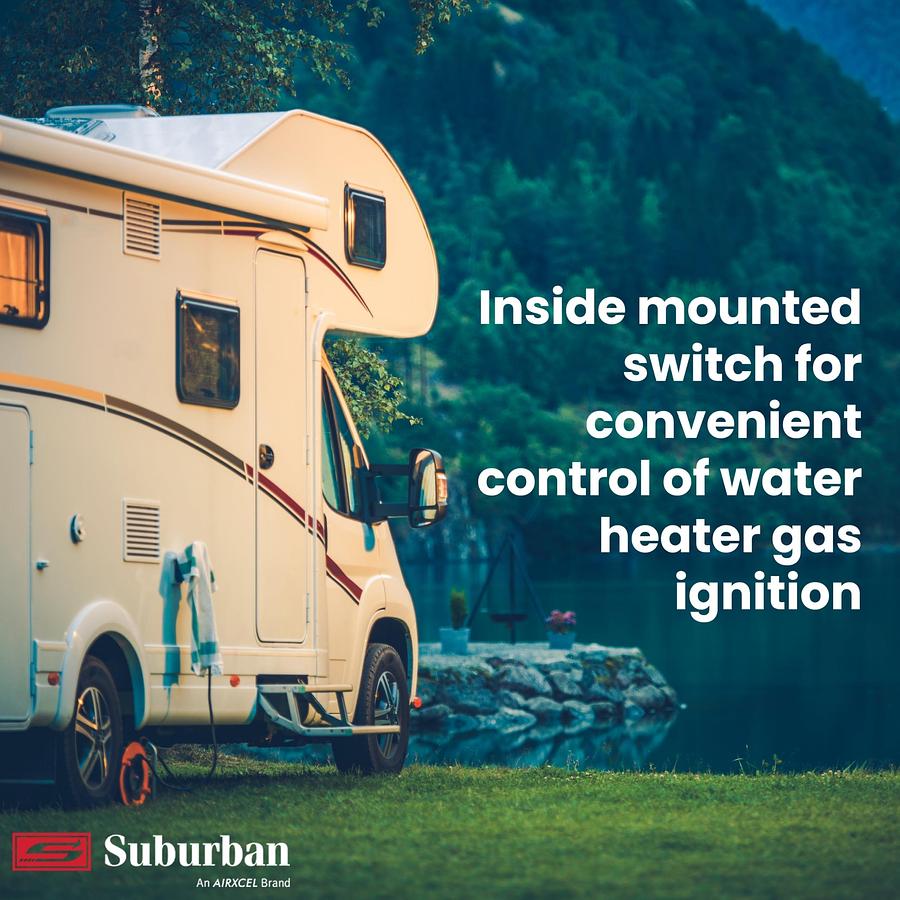 Suburban Mfg Co 234229 Switch & Lite W/Plate Black