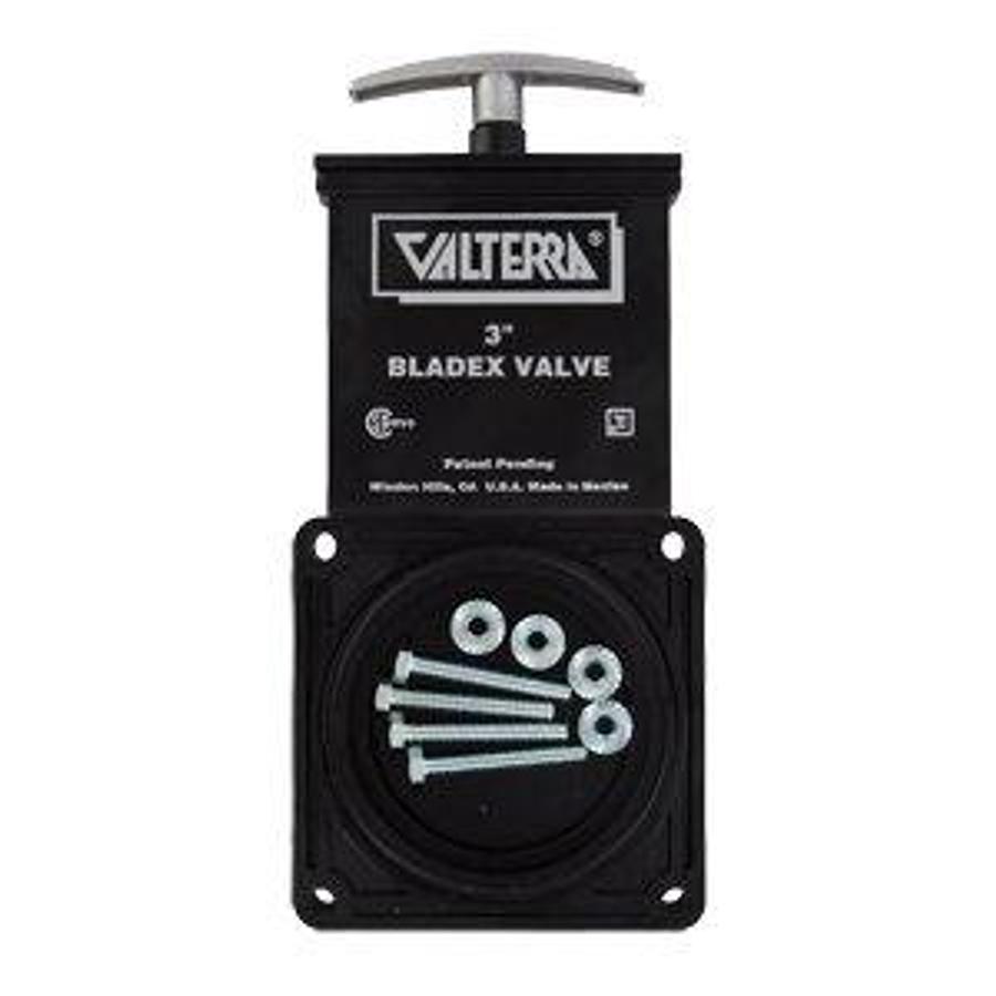 Valterra T1003VP Waste Valve - 3 Inch, Black (Quantity 1)