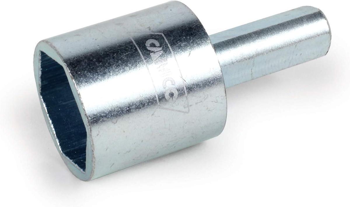 Camco RV Leveling Scissor Jack Socket Drill Adapter - Fits 3/8" and 1/2" Power Drills - Works With All 3/4" Hex Drive Jacks (57363)