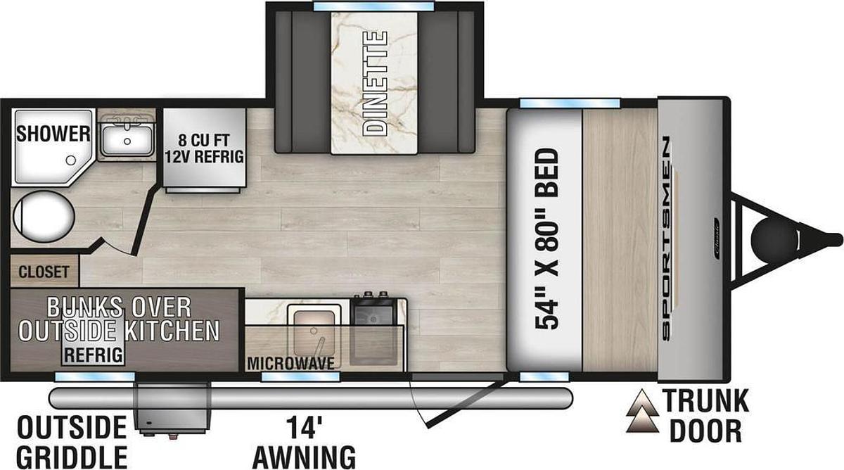 2025 KZ RV Sportsmen Classic 191BHK