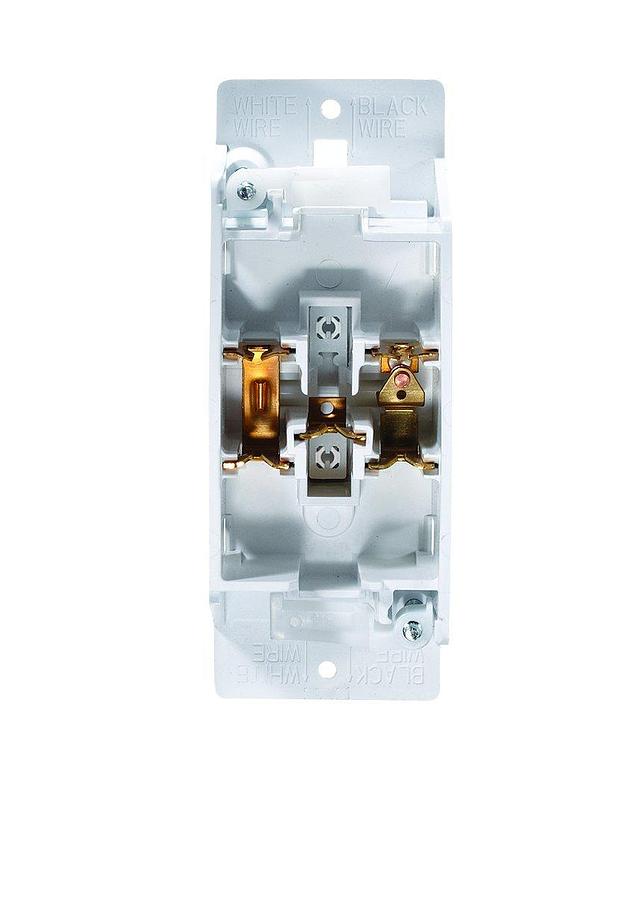 RV Designer S841, Self Contained Contemporary Touch Switch with Cover Plate, Speedwire, White, AC Electrical