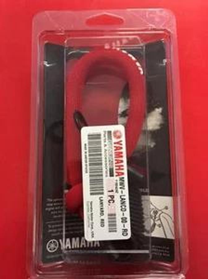 Yamaha OEM WaveRunner PWC Stop/Kill Safety Lanyard RED Wave Runner Wrist Band