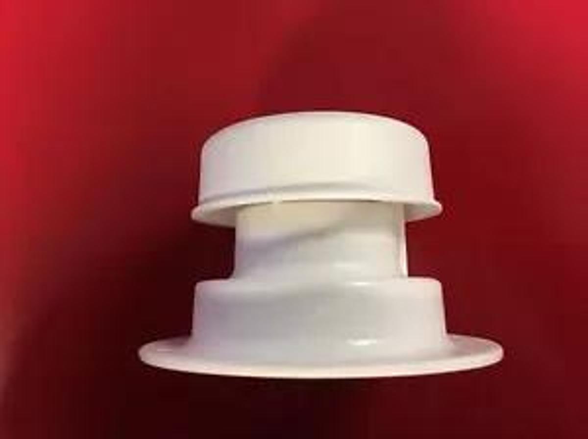 RV Camper Trailer Roof Vent cap, Plumbing Sewer w/Removable Top -White - New