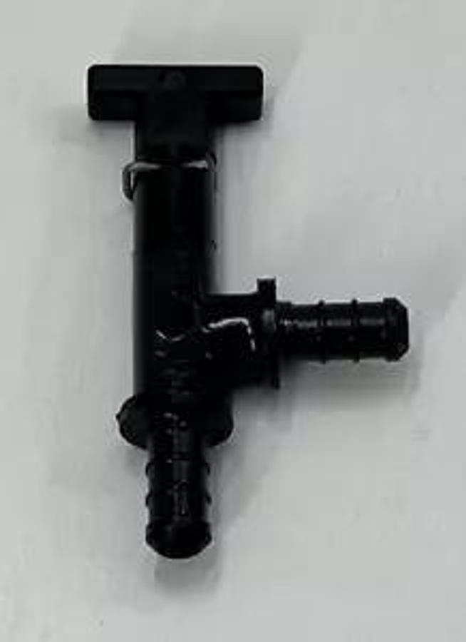 Fitting - Valve - Low Point Drain - 90 Deg - Poly - RV Low Point Drain Valve