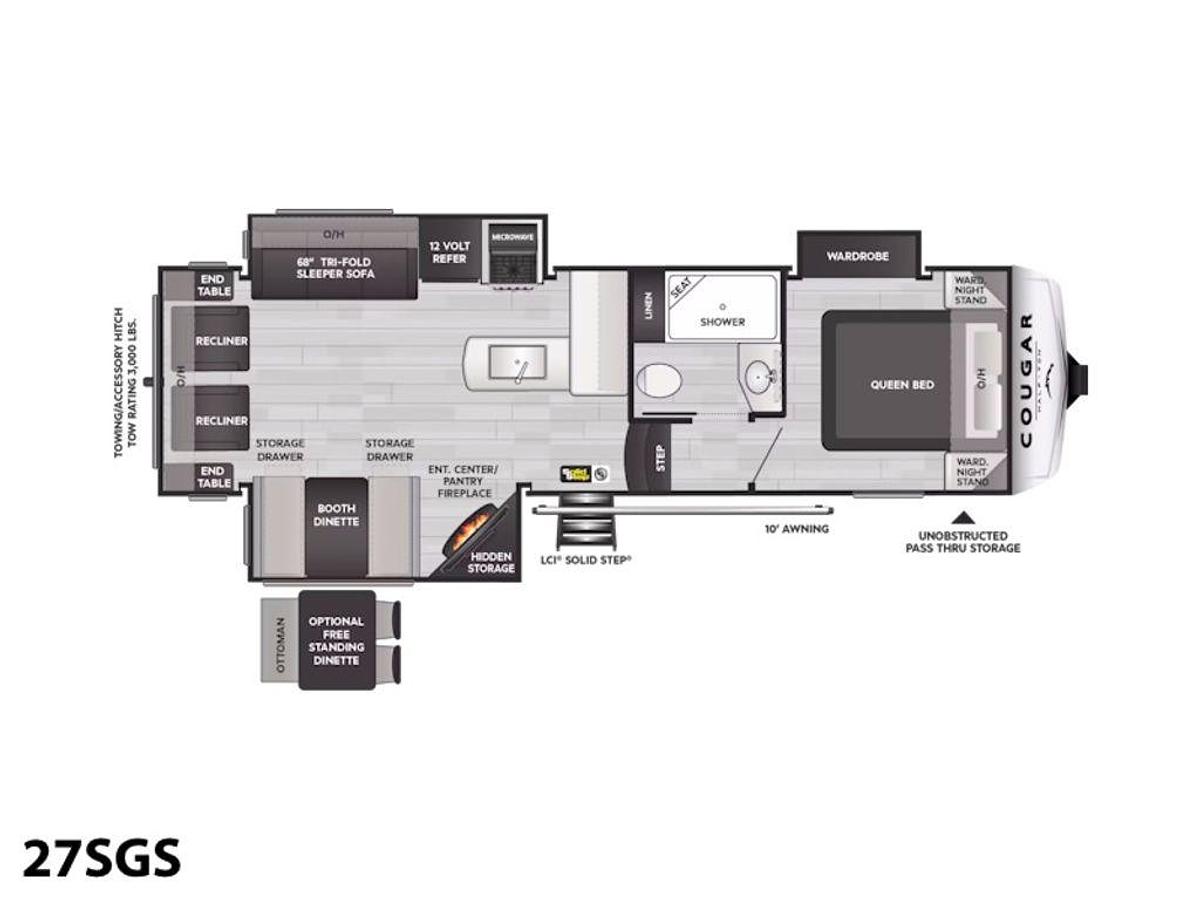 2025 Keystone RV Cougar Half-Ton 27SGS